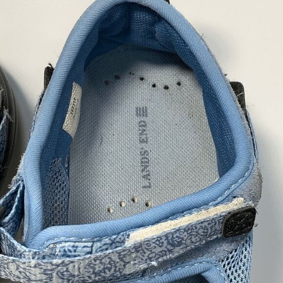 Lands’ End Womens Mesh Slip On Hiking Outdoor Walking Shoes Blue Size 9.5B - Picture 4 of 8